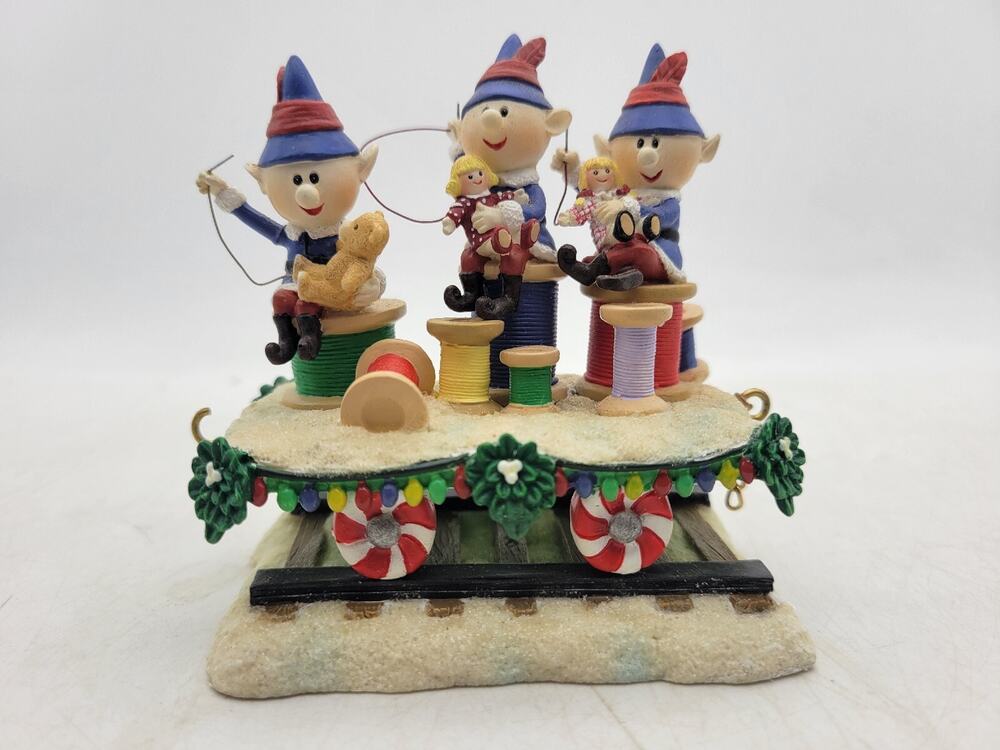 Stitched with Sew Much Love Bradford Exchange Hamilton Rudolph Train car
